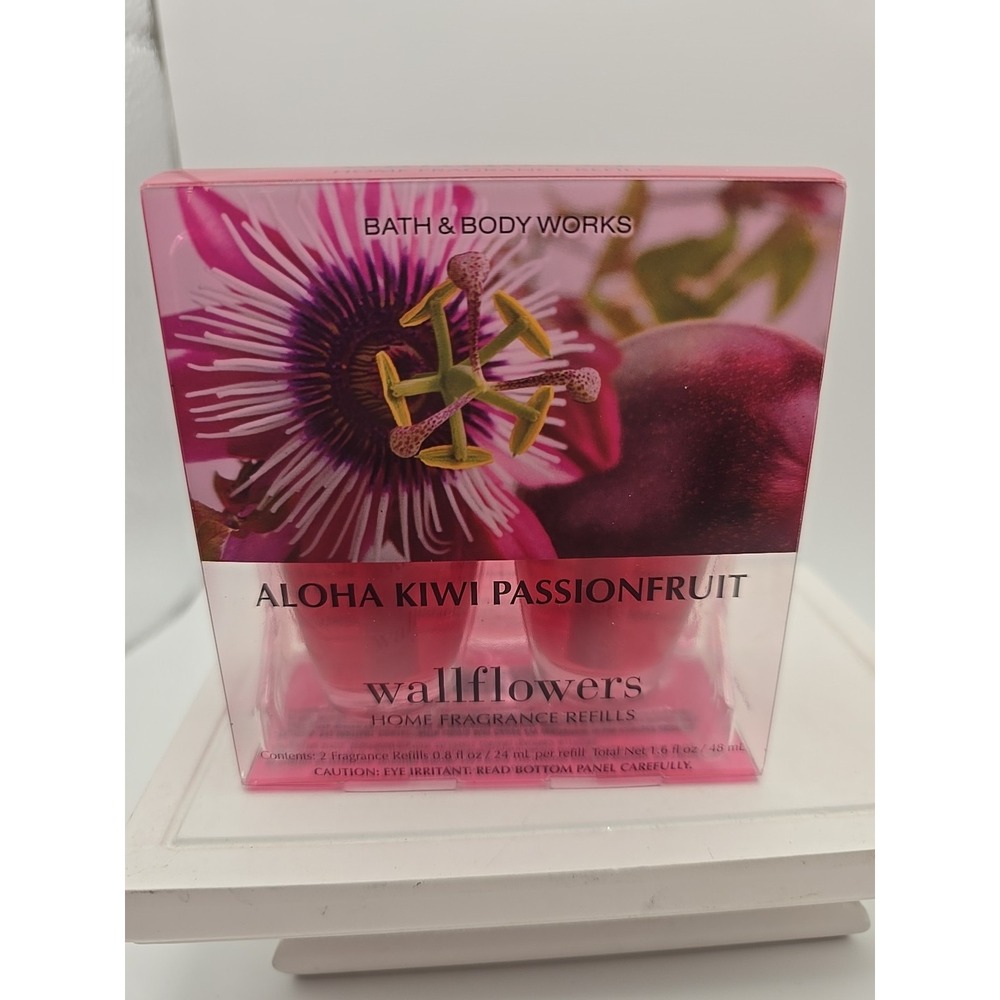 Bath‎ & Body Works WALLFLOWER ALOHA KIWI PASSIONFRUIT 2 Refills NEW